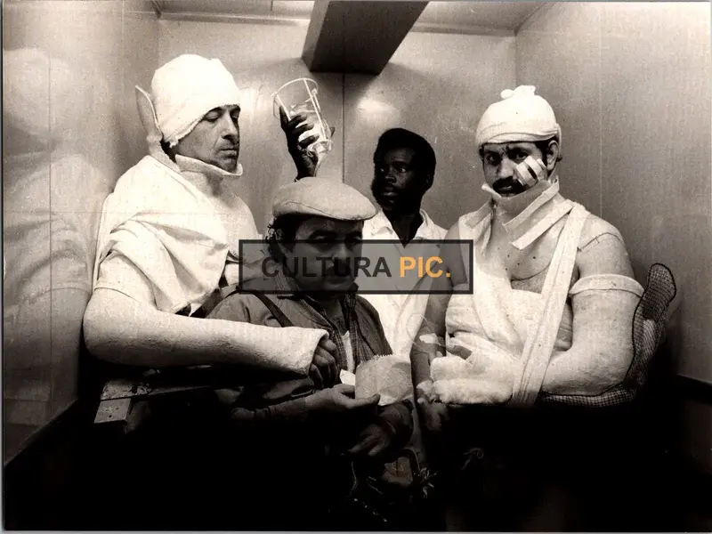 Vintage Original B&W Photo, Jacques Villeret in "Rien ne va plus" by Jean-Michel Ribes - 1979