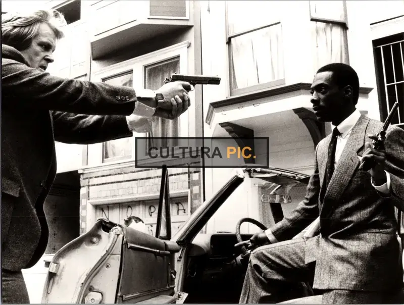 Vintage Original B&W Photo, Eddie Murphy and Nick Nolte in "48 Hrs." by Walter Hill - 1982