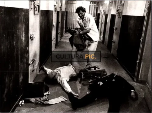 Vintage Original B&W Photo, Pierre Richard and Victor Lanoux in "The Escape" by Gérard Oury - 1978