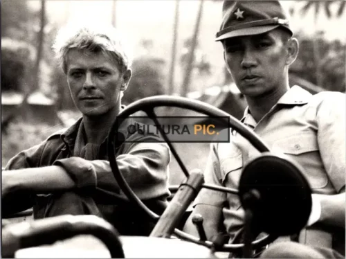 Vintage Original B&W Photo, David Bowie and Ryuichi Sakamoto in "Merry Christmas Mr. Lawrence" by Nagisa Ôshima - 1983