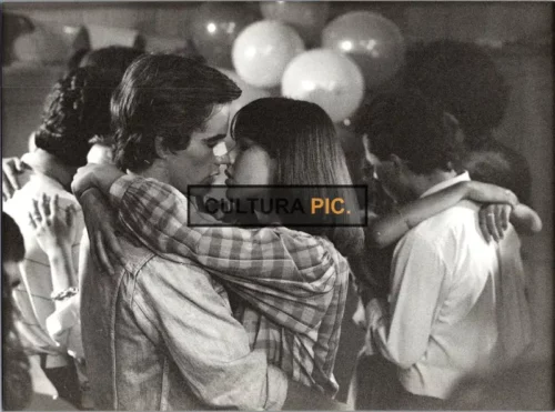 Vintage Original B&W Photo, Sophie Marceau and Pierre Cosso in "La Boum 2" by Claude Pinoteau - 1982
