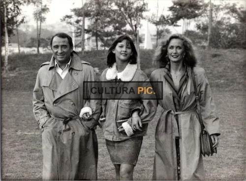 Vintage Original B&W Photo, Sophie Marceau, Bridgette Fosy and Claude Brasseur in "La Boum" by Claude Pinoteau - 1980