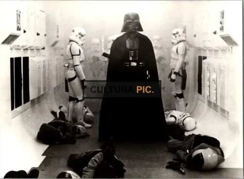 Vintage Original B&W Photo, David Prowse as Darth Vader  & Stormtroopers in "Star Wars: Episode IV - A New Hope" Directed and Written by George Lucas - 1977