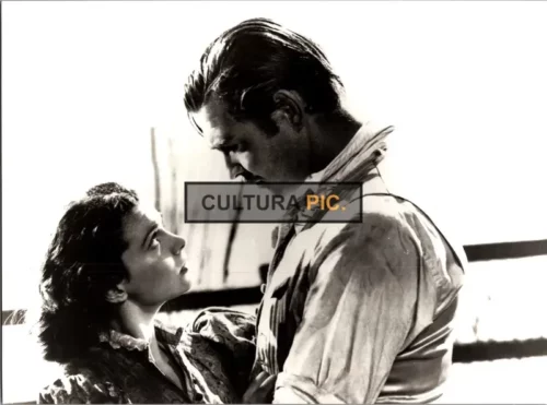 Vintage Original B&W Photo, Clark Gable and Vivien Leigh in "Gone with the Wind" by Victor Fleming, George Cukor and Sam Wood - 1939