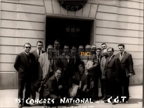 Vintage Original B&W Photo, 35th Congres National de la C.G.T - 1965