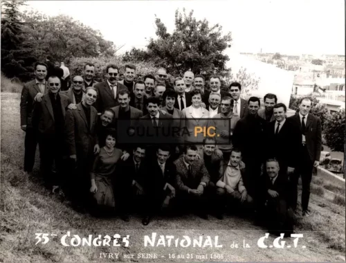 Vintage Original B&W Photo, 35th Congres National de la C.G.T - 1965