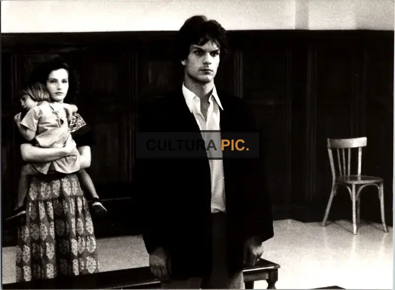 Vintage Original B&W Photo, Caroline Lang and Christian Patey in "L'argent" by Robert Bresson - 1983