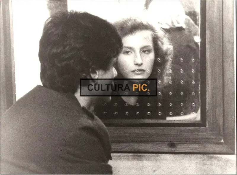 Vintage Original B&W Photo, Caroline Lang and Christian Patey in "L'Argent" by Robert Bresson - 1983