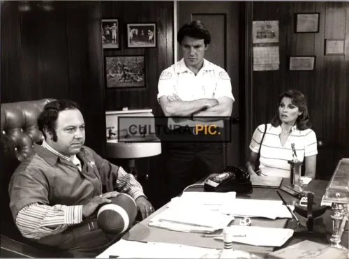Vintage Original B&W Photo, Raquel Welch, Harvey Keitel and Allen Garfield in "Mother, Jugs & Speed" by Peter Yates - 1976
