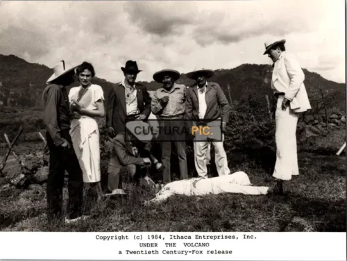 Vintage Original B&W Photo, a Scene in "Under the Volcano" by John Huston - 1984