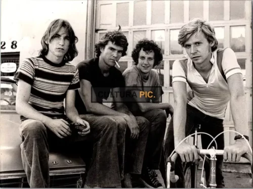 Vintage Original B&W Photo, Dennis Quaid, Dennis Christopher, Jackie Earle Haley, and Daniel Stern in "Breaking Away" by Peter Yates - 1979