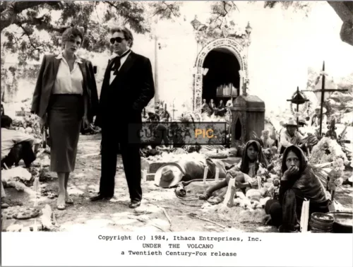 Vintage Original B&W Photo, Jacqueline Bisset and Albert Finney in "Under the Volcano" by John Huston - 1984