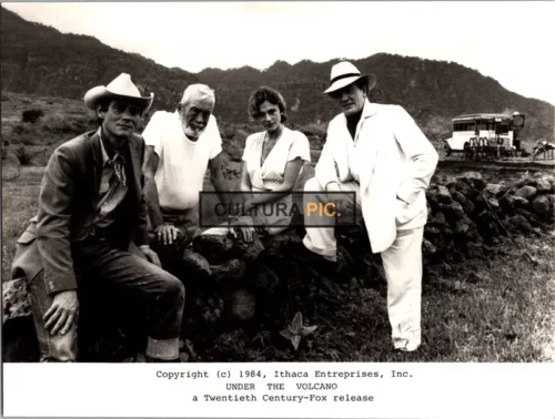 Vintage Original B&W Photo, the Cast in "Under the Volcano" by John Huston - 1984