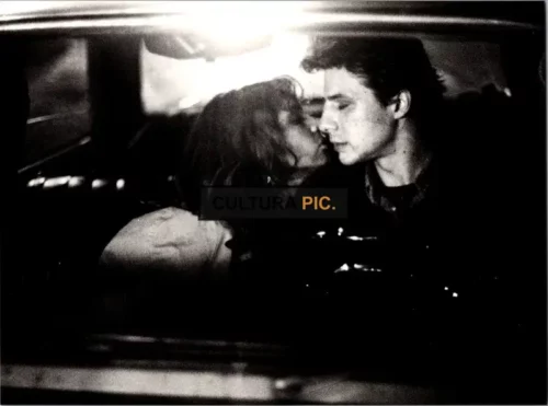 Vintage Original B&W Photo, The Movie "Lucie sur Seine, Original title: Interdit aux moins de 13 ans" Starring: Sandra Montaigu, Patrick Depeyrrat and Akim Oumaouche - 1982
