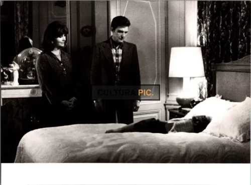 Vintage Original B&W Photo, Robert Stack and Sophie Desmarets in "Un Second Souffle" by Gerard Blain - 1978