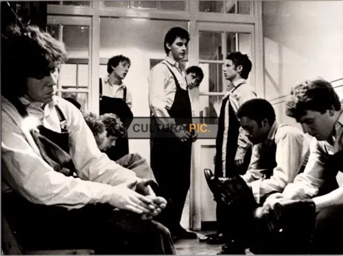 Vintage Original B&W Photo, Julian Firth, Mick Ford, Alan Igbon, and Ray Winstone in "Scum" by Alan Clarke - 1979