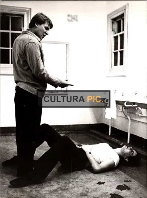Vintage Original B&W Photo, Ray Winstone and John Blundell in "Scum" by Alan Clarke - 1979