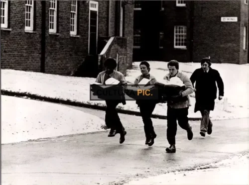 Vintage Original B&W Photo, Alrick Riley, Julian Firth, Ray Winstone, and Philip Jackson in "Scum" by  Alan Clarke - 1979