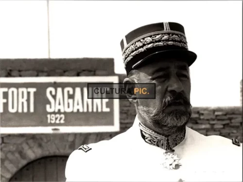 Vintage Original B&W Photo, Philippe Noiret in "Fort Saganne" by Alain Corneau - 1984