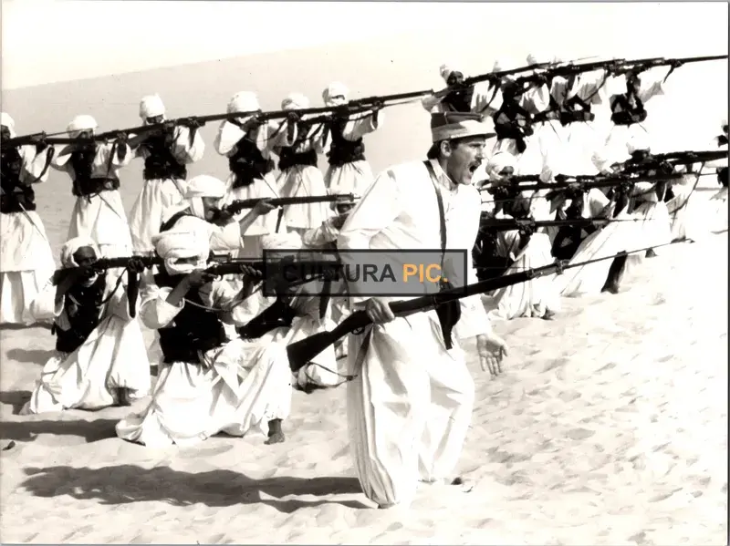 Vintage Original B&W Photo, Gérard Depardieu in "Fort Saganne" by Alain Corneau - 1984