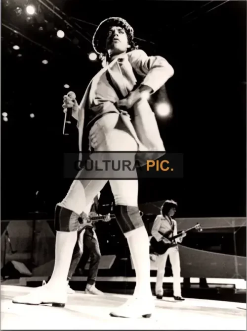 Vintage Original B&W Photo, Mick Jagger in "Let's Spend the Night Together" by Hal Ashby - 1982