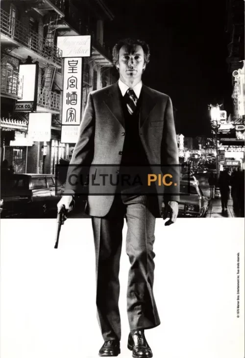 Vintage Original B&W Photo, Clint Eastwood in "Dirty Harry" by Don Siegel and Clint Eastwood - 1971