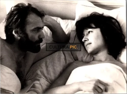 Vintage Original B&W Photo, Nathalie Baye and Bruno Ganz in "La provinciale" by Claude Goretta - 1980