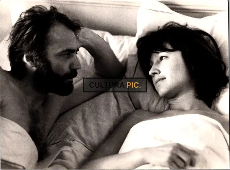 Vintage Original B&W Photo, Nathalie Baye and Bruno Ganz in "La provinciale" by Claude Goretta - 1980