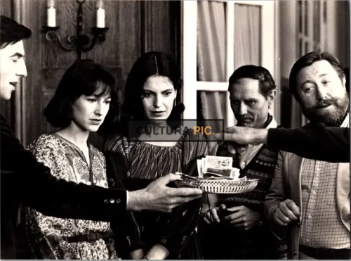 Vintage Original B&W Photo, Nathalie Baye and Angela Winkler in The Movie "La provinciale" Directed by: Claude Goretta - 1980