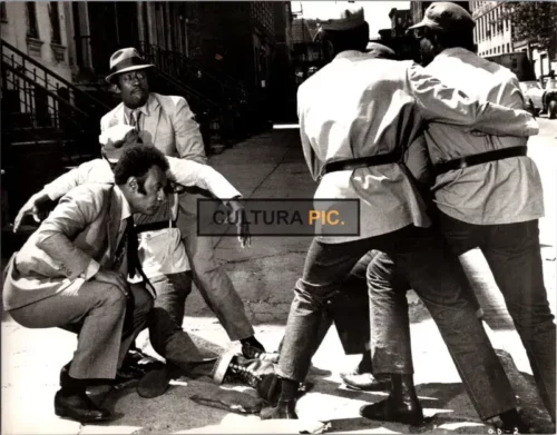 Vintage Original B&W Photo, Godfrey Cambridge and Raymond St. Jacques in "Cotton Comes to Harlem" by Ossie Davis - 1970
