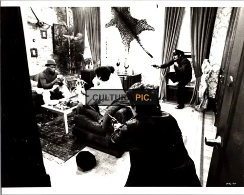 Vintage Original B&W Photo, The Movie "The Super Cops" Directed by: Gordon Parks - 1974