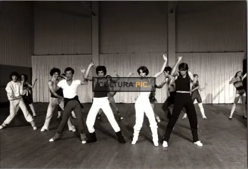Vintage Original B&W Photo, a Scene in "Tous vedettes!" Directed and Written by Michel Lang - 1980