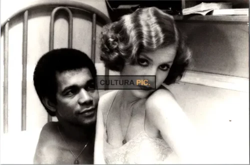 Vintage Original B&W Photo, Greg Germain and Isabelle Huppert in "Violette Nozière" by Claude Chabrol - 1978