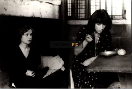 Vintage Original B&W Photo, Isabelle Huppert and Bernadette Lafont in "Violette Noziere" by Claude Chabrol - 1978