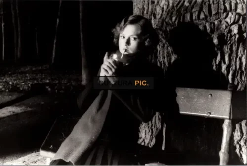 Vintage Original B&W Photo, Isabelle Huppert in "Violette Noziere" by Claude Chabrol - 1978
