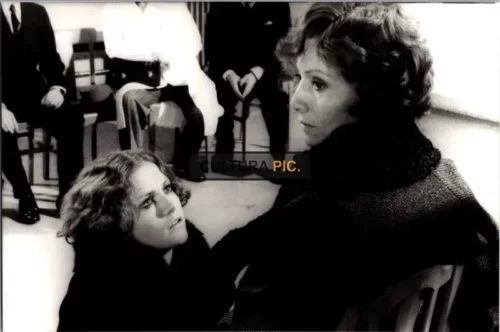 Vintage Original B&W Photo, Stéphane Audran and Isabelle Huppert in "Violette Noziere"  by Claude Chabrol - 1978
