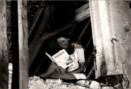 Vintage Original B&W Photo, Jane Davenport in The Romantic Film "The Love Mates Original title: Madly" - 1970