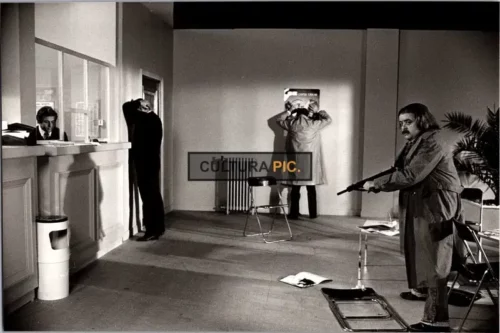 Vintage Original B&W Photo, Jacques Villeret in "Effraction" by Daniel Duval - 1983