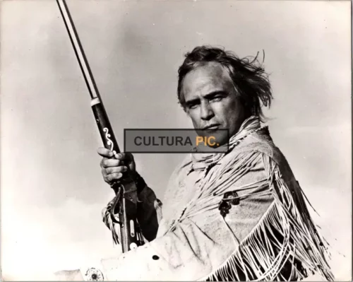 Vintage Original B&W Photo, Marlon Brando in "The Missouri Breaks" by Arthur Penn - 1976