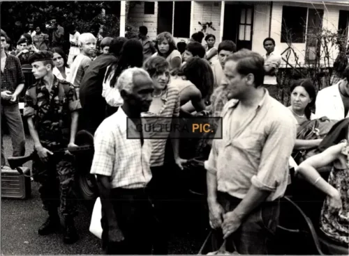 Vintage Original B&W Photo, The Film "Operation Leopard" Original title: La légion saute sur Kolwezi, Directed by: Raoul Coutard - 1980