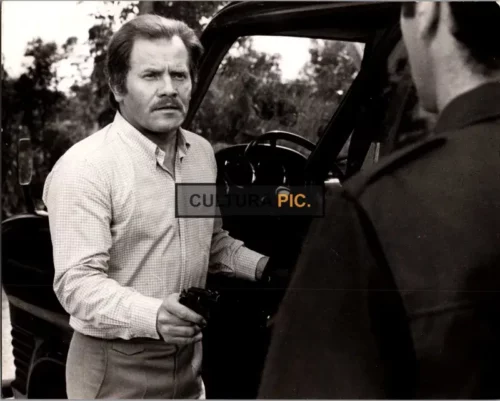 Vintage Original B&W Photo, Bernard Fresson in "Les Passagers" by Serge Leroy - 1977