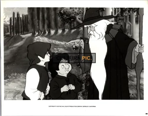 Vintage Original B&W Photo, Animated "The Lord of the Rings" by Ralph Bakshi Featuring of Michael Scholes, Christopher Guard and William Squire - 1978
