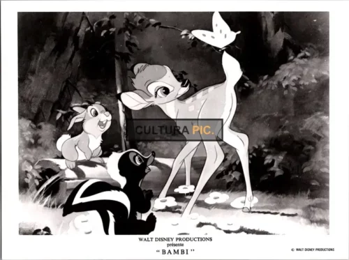 Vintage Original B&W Photo, an Animated Feature of Stan Alexander, Peter Behn, and Donnie Dunagan in "Bambi" by Walt Disney - 1942