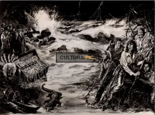Vintage Original B&W Photo, The Film "Treasure of Matecumbe" Directed by: Vincent McEveety - 1976