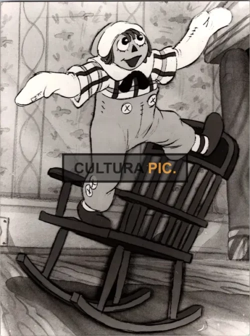 Vintage Original B&W Photo, an Animated Feature in "Raggedy Ann & Andy: A Musical Adventure" by Richard Williams and Abe Levitow - 1976