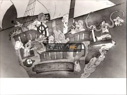 Vintage Original B&W Photo, an Animated Feature in "Raggedy Ann & Andy: A Musical Adventure" by Richard Williams and Abe Levitow - 1976