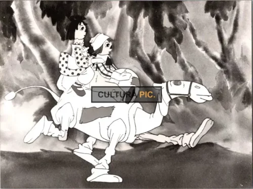 Vintage Original B&W Photo, an Animated Feature in "Raggedy Ann & Andy: A Musical Adventure" by Richard Williams and Abe Levitow - 1976