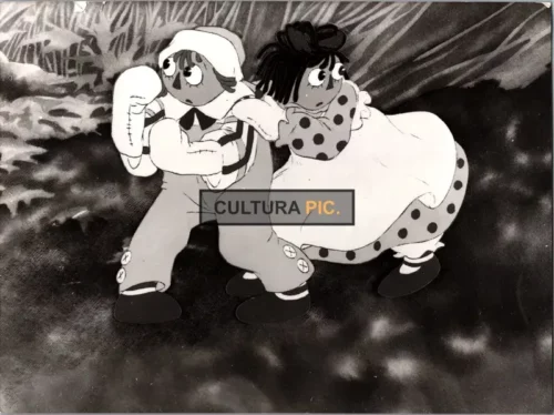 Vintage Original B&W Photo, an Animated Feature in "Raggedy Ann & Andy: A Musical Adventure" by Richard Williams and Abe Levitow - 1976