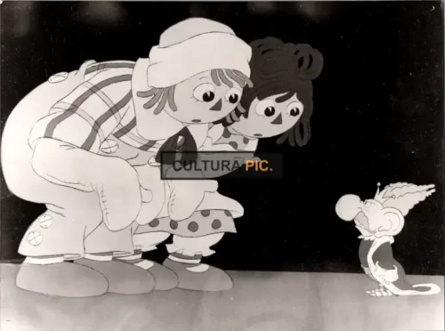 Vintage Original B&W Photo, an Animated Feature in "Raggedy Ann & Andy: A Musical Adventure" by Richard Williams and Abe Levitow - 1976
