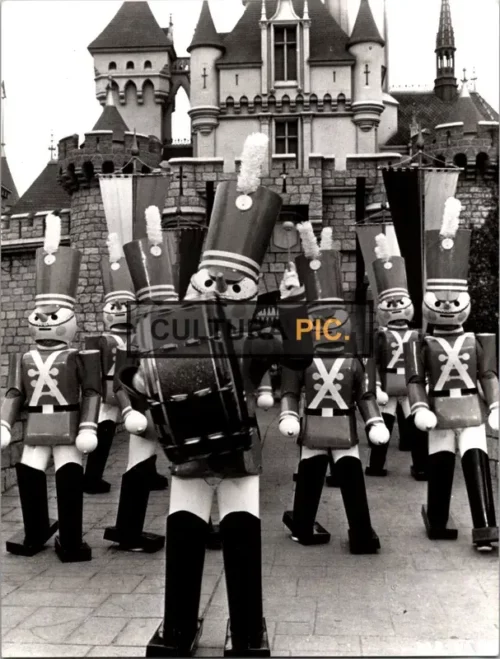 Vintage Original B&W Photo, Parade of the Wooden Soldiers in Disneyland 10th Anniversary Special by Walt Disney - 1965